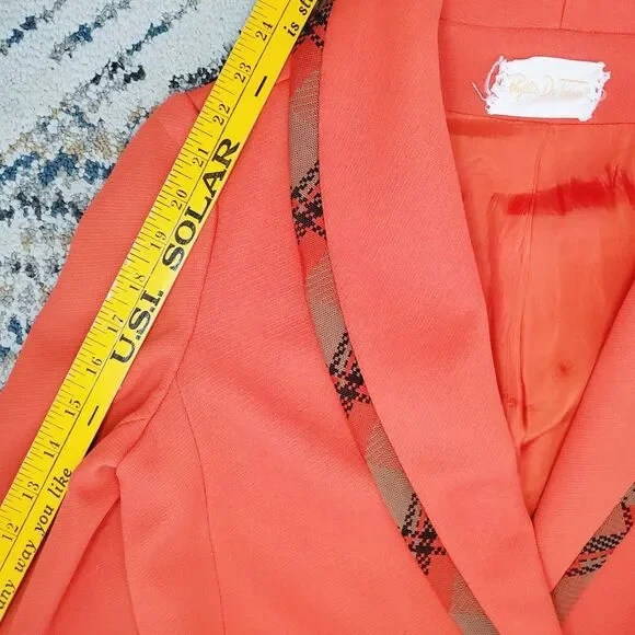 Phyllis De Trano Vintage Orange Blazer Jacket 1960's 70's Retro Womens Clothing - Picture 12 of 13